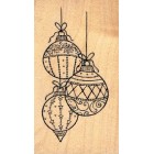 Stamp - Christmas - Three Baubles